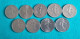 Lot 9 Pièces De 1 Franc Semeuse - 1 Franc