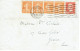 Tarifs Postaux Etranger Du 01-04-1921 (06) Pasteur N° 173 30 C. + Semeuse 5 C. Orange  X 4   Lettre 20 G.17-07-1923 - 1922-26 Pasteur