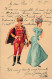 Illustrateur Illustration GEIGER Couple Mode Costume Grece Greek - Sonstige & Ohne Zuordnung