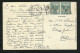 CPA Guende Marseille126.Palais Longchamp N°66 Paire Posté à Bord 8/6/1875:flamme Pour Albano Cachet Napoli Ferrovia B/TB - Storia Postale