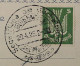 Flugmarke 14 E K, Büchelberg 200 Mk. Aufdruck KOPFSTEHEND, Flugkarte, KW 375,-€ - Notausgaben Britische Zone