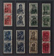 RASEINIAI 1-7 I+II, Typen-Paare I+II Komplett, Briefstück, Fotobefund KW 780,- € - Besetzungen 1938-45