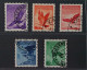 Liechtenstein 143-47 X, Adler 10-50 Rp. Papier X, Sauber Gestempelt, KW 350,- € - Used Stamps