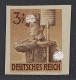 Dt. Reich  850 U **  Arbeitsdienst 3 Pfg. UNGEZÄHNT, Postfrisch, KW 150,- € - Nuovi