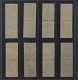 RASEINIAI 1-7 I+II, Typen-Paare I+II Komplett, Briefstück, Fotobefund KW 780,- € - Bezetting 1938-45