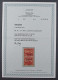 1921, SAAR 73 A NK IV * Aufdruck Normal/KOPFSTEHEND Im PAAR, Fotoattest 1000,-€ - Unused Stamps