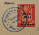 Flugmarke 13 D, Karte Mit Büchelberg 5 Mk. Flugzeug ROTER TEUFEL, KW 150,- €. - Nooduitgaven Britse Zone