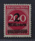 Dt. Reich 309 A P F ** FEHLDRUCK KÖNIGSBERG, Postfrisch, Fotoattest KW 5000,- € - Unused Stamps