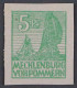 SBZ  32 X B **  5 Pfg. Seltene Farbe: Mittelgrün, Postfrisch, Geprüft KW 240,- - Nuovi