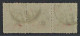 1915, TÜRKEI 266 K, KOPFSTEHENDER AUFDRUCK Auf 5 Pa/10 Pa DREIERSTREIFEN SELTEN - Gebruikt
