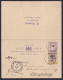 1896, LABUAN 49 Auf Antwortkarte 1 C. Violett + Beifrankatur Nach STRASSBURG - Nuevos