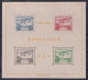 Japan  Bl. 1 *  Flugpost Block 1934, Minimale Falzspur TOP-Qualität, KW 2000,- € - Unused Stamps