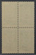 1916, SCHWEDEN 96 ** Landsturm 4,90 Kr. Postfrischer VIERERBLOCK, Selten, 960,-€ - Nuovi