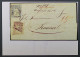 SCHWEIZ 14 IIazm SEIDENPAPIER + 13 IIaym Auf Nachnahme-Brief, Geprüft 1740,-€ - Lettres & Documents