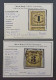 1862, BADEN Landpost 1-2 X, 1+3 Kr. Dünnes Papier Briefstücke, Geprüft 550,-€ - Oblitérés