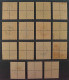 SCHWEIZ, Tell 15 Versch. Hochwertige VIERERBLOCKS, Zentrum-Stempel, 1316,-SFr - Gebruikt