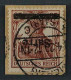 1920, SAAR 11 I K, Germania 35 Pfg. Aufdruck KOPFSTEHEND, Fotoattest 1300,-€ - Usati