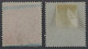 Österreich 205-06 II, Wappen 3+4 Kr. Im Breitformat 26x29 Mm, Selten, KW 580,- € - Gebruikt