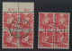 1936, SCHWEIZ 301 I+II Viererblock (SBK 205+205Az), Zentrische Stempel, 550,-SFr - Usati