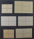 SCHWEIZ 1938/49 FLUGPOST, 6 Hochwertige Viererblocks Mit Zentrum-Stempel, 985,-€ - Gebruikt