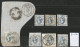 Regno 1863 C15 Matraire Lotto Studio 4 Scans *tl / Us / Frammenti Incluse Varietà Riporto / Ritocco - Mint/hinged