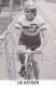 Vélo Coureur Cycliste Belge Paul De Keyser - Team Mini Flat VDB -  -cycling - Cyclisme - Ciclismo - Wielrennen Dedicace - Cyclisme