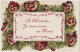 15 - B22885CPA - ALBEROCHE - Je Vous Envoie Ces Fleurs - Paillettes - Très Bon état - CANTAL - Other & Unclassified