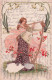 Jeune Femme à La Lyre . Illustration  - Otros & Sin Clasificación