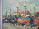 ROTSAERT Jules - Schilderij O/D Peinture HST Painting MARINE Zeilschepen Schepen Kade Landschap Brugse School Brugge - Huiles