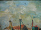 Delcampe - ROTSAERT Jules - Schilderij O/D Peinture HST Painting MARINE Zeilschepen Schepen Kade Landschap Brugse School Brugge - Oils