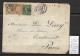France - Lettre Chargée ARGENTEUIL - SEINE ET OISE - 1862 - Tricolore - Yvert 38 + 30 + 20 - 1849-1876: Klassik