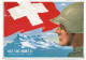 Postcard Swiss Army Bat Fus Mont 8 Mobilisation 1939 Soldier Flag Posted Censored Stamp Design - Régiments