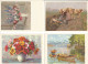 Suisse Pro Infirmis Lot #4 Pcards Used 1940/41 Bachmann Perrelet Burgen Giacomini-Picard - Brieven En Documenten