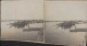 Photo Stéréoscopique Tchad Fort Lamy Sur Le Chari Grande Pirogue Baguirmi - Stereoscopic