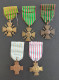 Lot De 5 Médailles Croix Du Combattant - Frankrijk