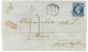 GRIFFE De FABRICATION LOCALE: "TIMBRE POSTE INSUFFISANT" Sur Lettre D'Auteuil Pour Le HAVRE. Certificat ROUMET - 1849-1876: Période Classique