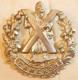 DDAY44 - Authentique CAP BADGE BRITANNIQUE The Cameronians Scottish Rifles NORMANDIE 1944 - Landmacht