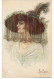 San Marco, Belle Carte. Femme Avec Chapeau Noir, Voile Et Plume.  No. 7673 - Other & Unclassified