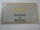 D202253  Gems Gallery -Certificate Of Guarantee - Thailand - Autres & Non Classés