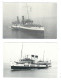 2  POSTCARDS  PADDLE STEAMERS PUBLISHED BY H J CARDS - Paquebote