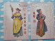 LOT 4 CARTES COSTUME DE SALZBURG Folklore Autrichien - Collections & Lots