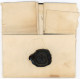 1826, Entire Mourning Cover London-Kelso (Scotland) With Excellent Wax Seal "register Of College Of Arms' In Black - ...-1840 Préphilatélie