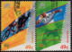 AUSTRALIA 2000 49c Multicoloured, Joined Pair, Paralympic Games-Sydney SG1997/99 FU - Gebraucht