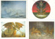 4   POSTCARDS   FANTASY ART PUBLISHED BY WIZART - Contemporary (from 1950)