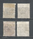 Italy 1889 Year, Used Stamps , Michel # 50-53 - Afgestempeld