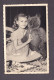 Carte Photo Portrait Enfant Fillette Petite Fille Ours Brun En Peluche  ( 58917) - Portraits