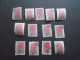 D202276   Romania - 1957  -  Lot Of 13  Used Stamps    Rhododendron     1647 - Usati