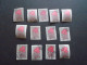D202276   Romania - 1957  -  Lot Of 13  Used Stamps    Rhododendron     1647 - Gebruikt