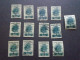 D202284   Romania - 1956   -  Lot Of 13   Used Stamps    Month Of The Forest   1580 - Usado