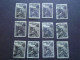 D202285  Romania - 1956   -  Lot Of 12   Used Stamps    Month Of The Forest   1581 - Usati